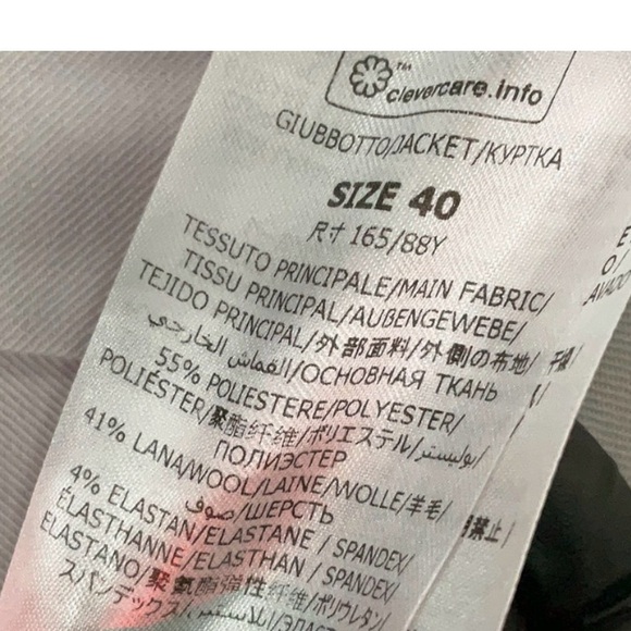 Stella McCartney Tailored Blazer Jacket Women’s Gray IT 40 US 4 - Picture 6 of 7